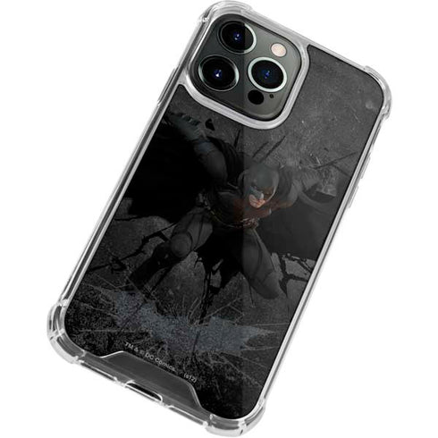 DC Comics The Dark Knight in Action iPhone 15 Pro Clear Case